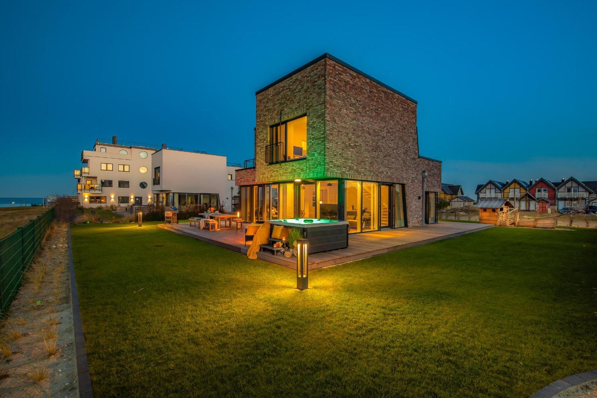 Villa King Erste Lage, Dachterrasse, Meerblick, Carport, Kamin, Sauna, Terrasse, Aussenrolllaeden Olpenitz Exterior foto