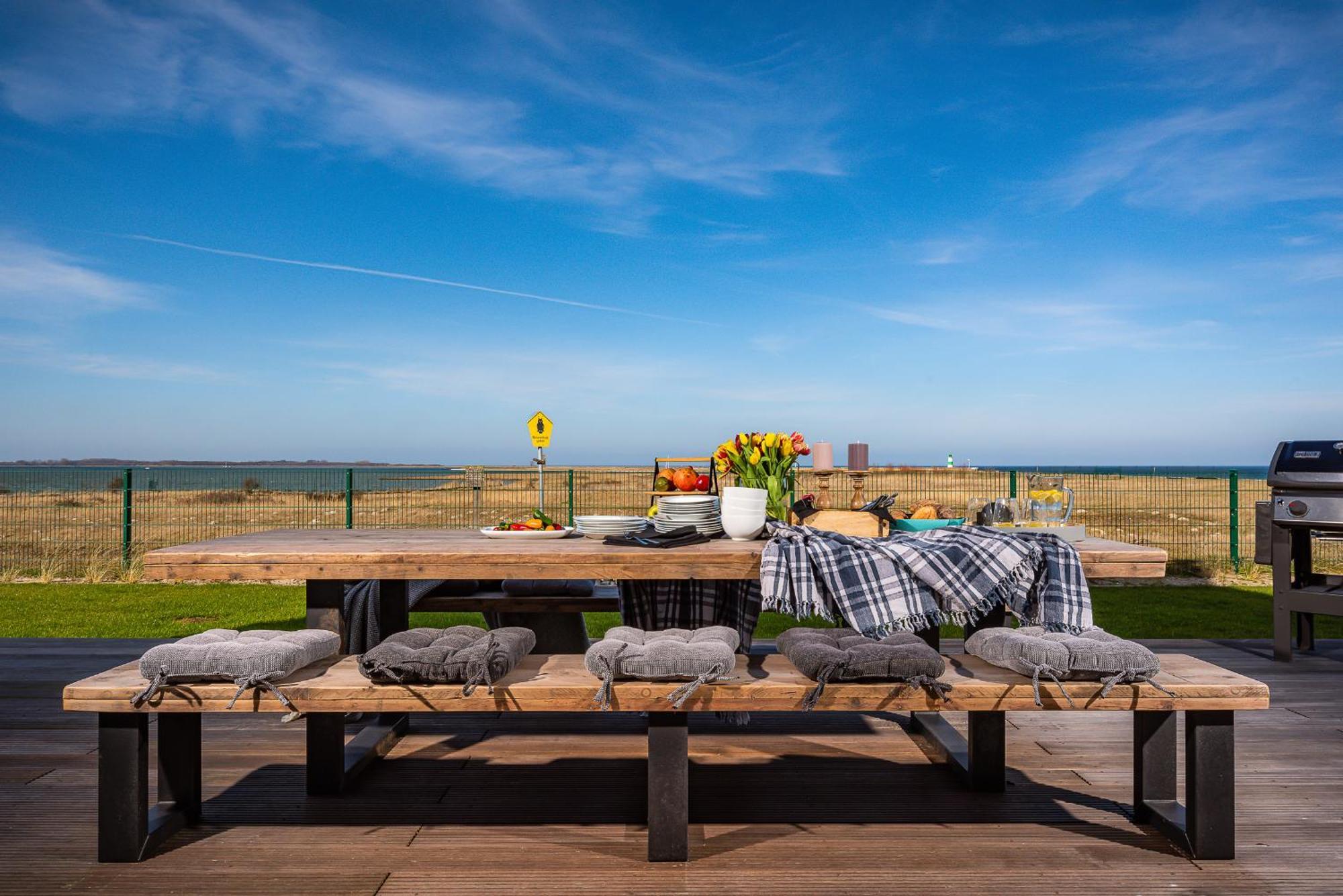 Villa King Erste Lage, Dachterrasse, Meerblick, Carport, Kamin, Sauna, Terrasse, Aussenrolllaeden Olpenitz Exterior foto